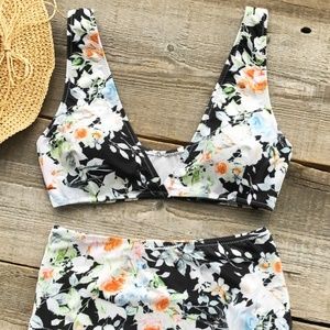 👙Cupshe Mist And Noct Print Highwaisted Bikini
